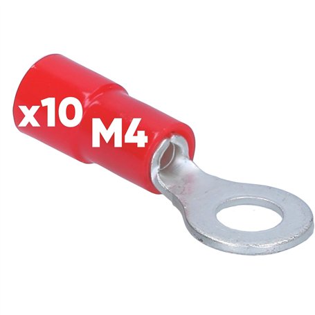 Lot de 10 cosses à anneau Kalitec RKSRM4 0