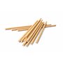 Inoverse Lot de 100 pailles jetables en papier kraft - Diamètre : 8 mm x 24 cm - 100 % laine biodégradable - Pour cocktails
