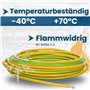 Kalitec Câble H07V-K 2,5 mm² - 10 m - Vert/Jaune - Flexible - PVC - Toron Simple - Câblage à Fil Fin - Monofil