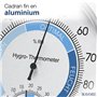 MAVORI® Hygromètre 2 en 1 analogique et thermomètre d'intérieur en acier inoxydable Hygromètre analogique et thermomètre analogi