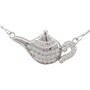 Serebra Jewelry Théière Collier en Argent Sterling 925 avec Pendentif en Forme de jerrican