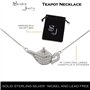 Serebra Jewelry Théière Collier en Argent Sterling 925 avec Pendentif en Forme de jerrican