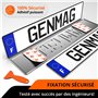 GENMAG® 2X Support de Plaque d'Immatriculation Auto Moto sans Cadre [Extra Fort & Universel] Support Plaque Immatriculation Voit