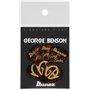 Ibanez B1100GB Lot de 6 médiators Signature Geoge Benson, 0.75mm