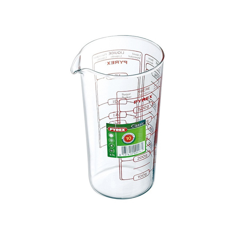 Verre Pyrex Classic Vidrio Transparent verre (0,5 L)