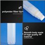 Wisyurt Lot de 4 Stylos à Peinture 15 Mm Vide Acrylique Marqueur Permanent Clair Blanc Marqueur Stylo Pointe Fine Vide Marqueurs