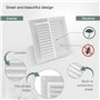 Grille d'aération en plastique avec protection anti-nuisibles intégrée pour grille d'aération de 15,2 cm - Couvercle de ventilat