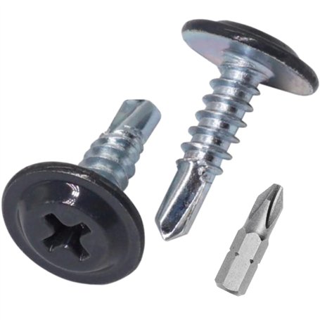 SKIR'CO Lot de 50 vis autoforeuses peintes 4