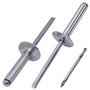 SKIR'CO (30 pièces) Rivets Aveugles à Grande Bride en Aluminium 5