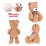 FANCY Peluche Petit Ours Brun 30 сm, Nounours pour Enfants et Adultes, Ours Brun Peluche pour Bébé 0+ - Cadeau Naissance Fille e