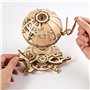 UGEARS Puzzle 3D en Bois - Puzzle Adulte - Modèle de Globe terrestre 3D Rotatif - Kit de Construction mécanique en Bois - Globe