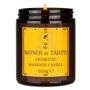 Bougie de Massage Monoï de Tahiti 100g - Bougie de Cire de Soja - Mélange d'Huiles de Noix de Coco & de Monoï de Tahiti - Oléoré