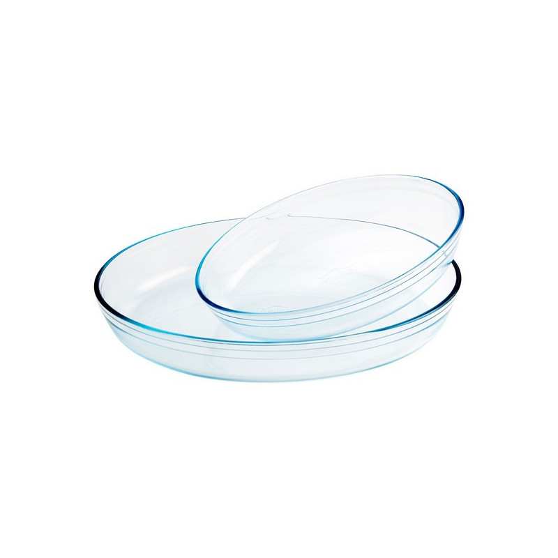 Image secondaire de Ensemble de plats de cuisson au four Ô Cuisine 334SA06 Transparent verre (2 pcs)