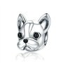 Breloque en argent sterling 925 avec motif de chien
