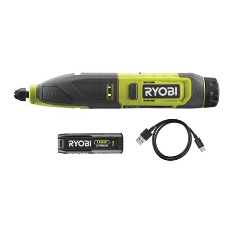 RYOBI - Ciseaux à bois 4V - Câble USB C - 1 batterie 2