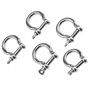 5pcs 5mm Acier INOX Grade Dee Bow Manille Boucle Bateau Marine Marine Ombre Voil