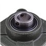 Lot de 2 roulements UCF206 de 30 mm à 4 boulons à bride carrée avec buse d'huile, auto-alignant pour systèmes de transport, mach