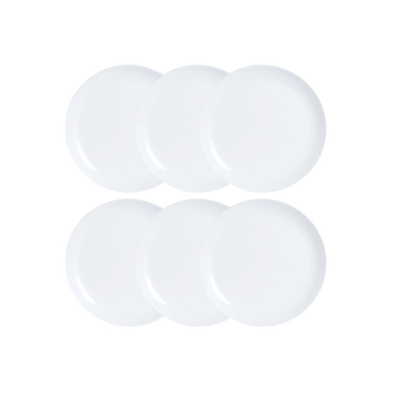 Service de vaisselle Luminarc Diwali 6 pcs Blanc verre