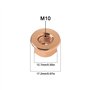 20pcs M10 Collecteur d'échappement Écrous Hexagonaux en Cuivre Plaqué Autobloquant Hexagonal pour 18301737774 Voiture