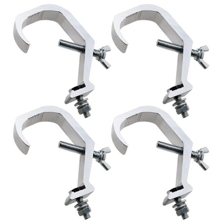 4pcs Pince Crochets Scène Lumière Pince Crochets Métal Treillis C-Clamp Montage Scène Lumière Accessoires Remplacement pour Proj