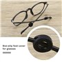 Retenue de Manchon de Lunettes en Silicone Rond Confort Support Anti-dérapant pour Pinces à Oreilles pour Lunettes de Soleil Emb
