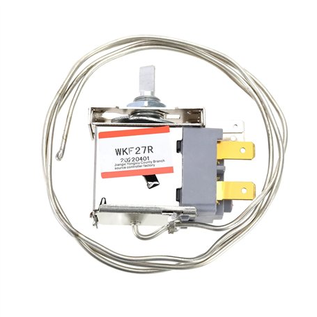 Thermostat de Réfrigérateur à 2 Broches Contrôleur de Température pour Réfrigérateur-congélateur Régulateur de Température Compa