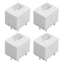 OTOTEC Lot de 4 Petits Relais de Puissance HF3FA 012-ZTF Relais de Puissance à 5 Broches DC 12 V 10 A 250 V Adapté à La Domotiqu