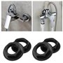 EMSea Lot de 4 écrous arrière de robinet d'évier 1,9 cm BSP en plastique Accessoires pour robinets de lavabo de salle de bain mé