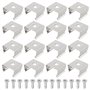 EMSea Lot de 50 Clips de Montage pour Cordon Lumineux LED en Acier Inoxydable pour Bandes LED de 9
