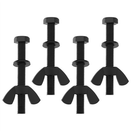 EMSea 4PCS Boulons en Nylon pour Tige de Bobine Compatible avec XP Deus Le Détecteur de Métaux Souterrain M6 X 50 Mm avec Rondel