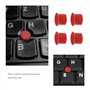 YINETTECH 10x Caoutchouc TrackPoint Clavier Souris Capuchon Rouge avec Dôme Souple et Pointeur pour Ordinateur Portable Compatib