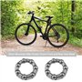 YINETTECH Lot de 2pcs Coupelles d'essieu Avant pour Moyeu Avant 5/16 et 2 Coupelles d'essieu Arrière pour Moyeu Arrière 3/8 VTT 
