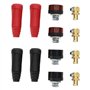 YINETTECH 8 Pièces Connecteur de Panneau de Câble de Soudage TIG Fiche et Prise DKZ35-50/DKJ35-50 Connecteur Rapide de Câble de