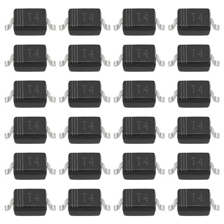 YINETTECH Lot de 100 Diodes de Montage T4 SMD 0805 SOD320 Petit Commutateur de Puce de Signal 1N4148WS pour Appareils Numériques