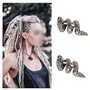 VGOL Lot de 4 perles de barbe pour homme - Anneaux de barbe nordiques - Perles tubulaires pour dreadlocks - Accessoires pour tre