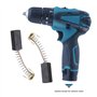 VGOL 2 Paires de Balais de Charbon Moteur Compatible avec Hitachi Compatible avec Makita Compatible avec Milwaukee Compatible av