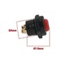 VGOL 2X Interrupteurs à Bouton-Poussoir pour Voiture 12 V 25 A Interrupteur de Klaxon Bouton-Poussoir Momentané Pièce de Rechang