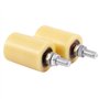 2PCS 50X70Mm PP en Acier Plat Roulement une Rouleaux Roue de Guidage 6201 M12 Vis pour Porte Coulissante éLectrique