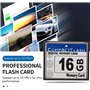 Gokelomg Professional Carte mémoire flash compacte 16 Go (Whiteandblue)