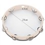 Wanjorlay Tambourin 10 Pouces Hand Drum Bell Tambourin Jingles Percussion Musical Educational Instrument For Adults