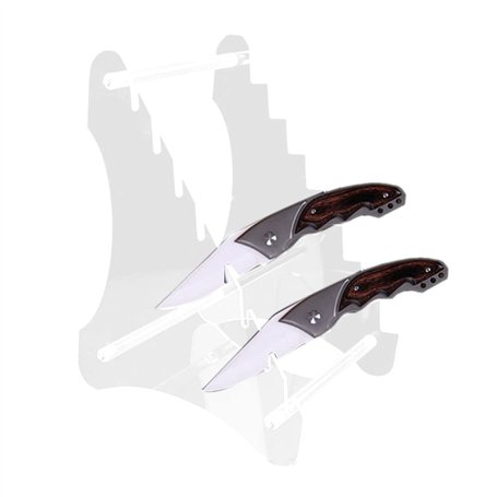 NISHZHU PréSentoirs à Couteaux en Acrylique Robustes