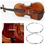 eMagTech Lot de 2 Jeux de Cordes pour Violon (EADG) avec Embouts à Boule Nickelés pour Violons 4/4 3/4 1/2 1/4 Alliage à Noyau e