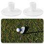 eMagTech Lot de 4 Tees de Golf Réglables en Hauteur en Caoutchouc de 25 Mm Compatibles avec Les Balles de Golf en Bois Bambou Et