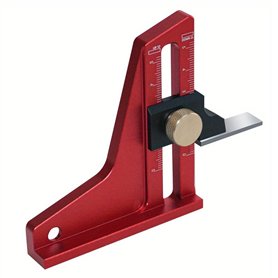 Ginobili Jauge de Hauteur, Configuration Réglable, Jauge de Profondeur de Scie à Table - Balance en Aluminium, Règle de Bricolag Ginobili Jauge de Hauteur