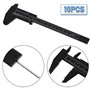 Krytavo 10 Pièces 150 Mm Mini Calibre en Plastique Calibre un Coureur Calibre un Double Échelle Outil de Mesure avec Jauge Couli