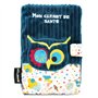 LES DEGLINGOS - Protège carnet de santé Astros le Hibou - Bleu - Fermeture en velcro - Ludique - Cadeau enfant et bébé - Tissu d