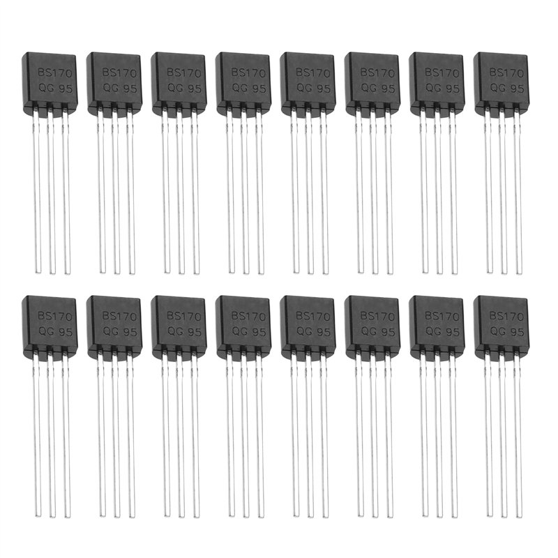 BS170 N-Channel MOSFET Transistor In TO-92 – Pack of 5 BS170 N-Channel MOSFET Transistor In TO-92 – Pack of 5