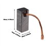 eMagTech 2 Paires de Balais de Charbon de Moteur pour Moteurs d'outils Électriques 7x8x19mm Accessoires pour Outils Électriques 