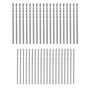 LT Easiyl Lot de 40 mini forets hélicoïdaux en acier rapide à double rainure avec foret de 1