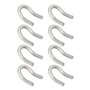 LT Easiyl 8 Lot Crochets à Ressort en Acier Inoxydable 304 Compatible avec Les Silencieux d'échappement Moto Crochets Soudage de